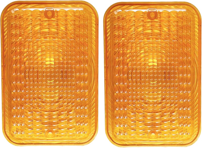 Fakojer 2X LVU18745 Amber Light Lens Compatible with John Deere Tractor 1023E 1025R 1026R 2025R 2027R 2032R 2038R 2305 2520 4066M 4105 4120 4200 (2X LVU18745) - Image 1